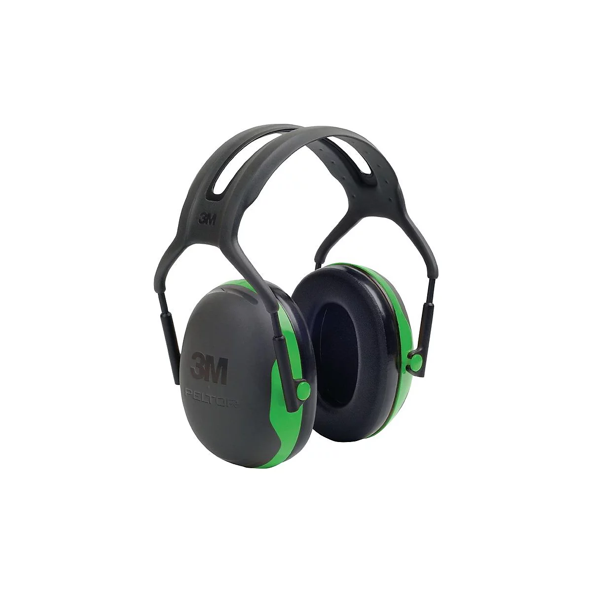 3M Gehoorbescherming X1A, SNR 27 dB, EN 352-1, hoofdband elektrisch geïsoleerd, ontwerp met smalle capsule, zwart/groen