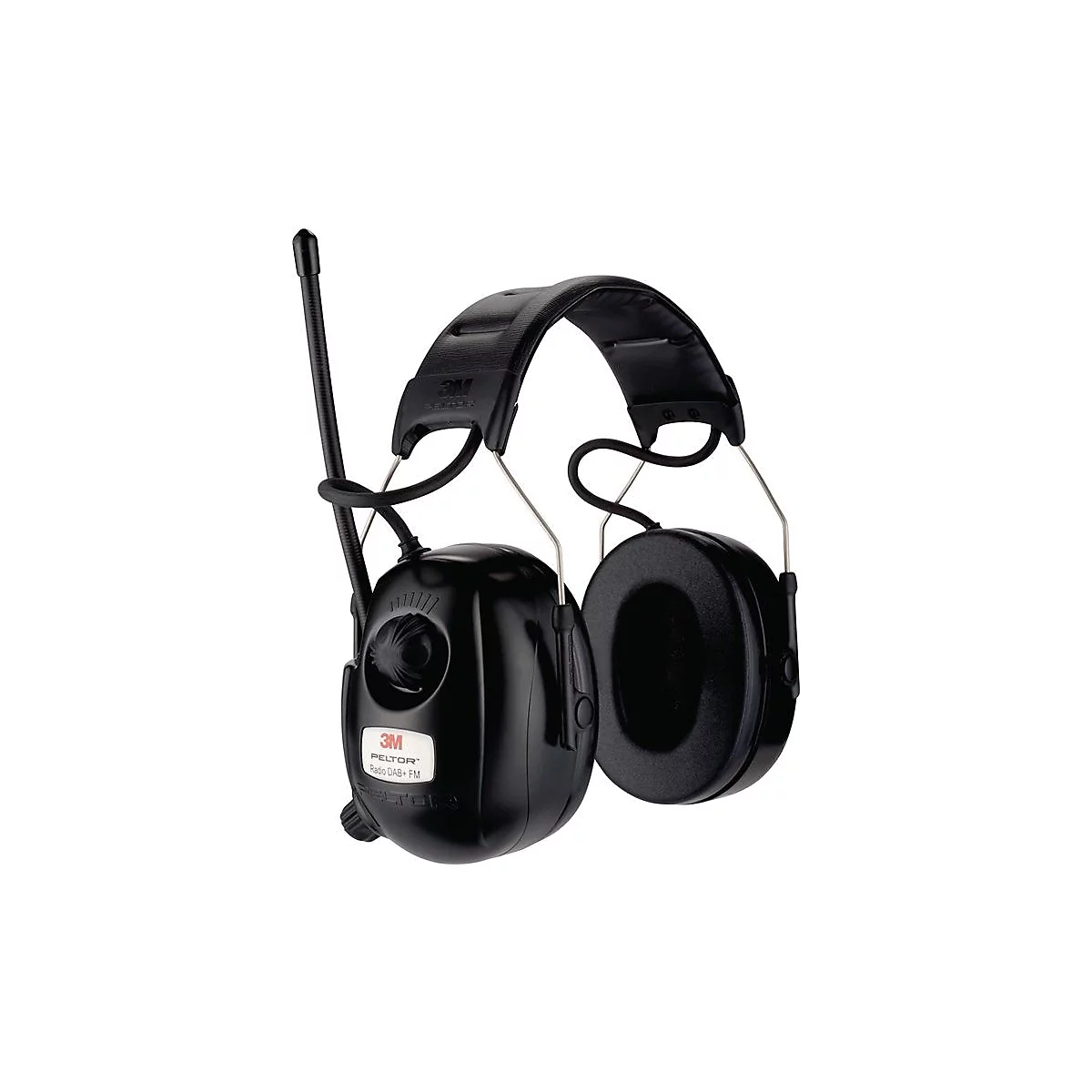 3M-gehoorbeschermingsradio PELTOR™, EN 352-1, SNR 31 dB, DAB+ FM, spraakgestuurd menu, 367 g
