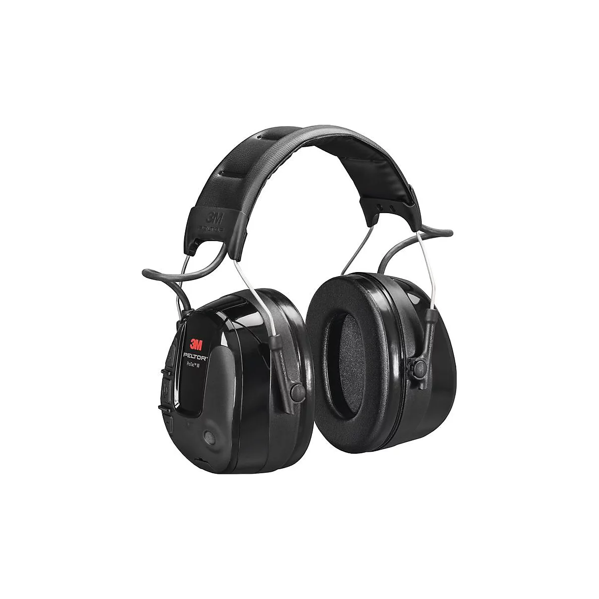 3M Kapselgehörschutz ProTac III, SNR 26 dB, EN 352-1/6, pegelabhängig, Audioeingang, schwarz