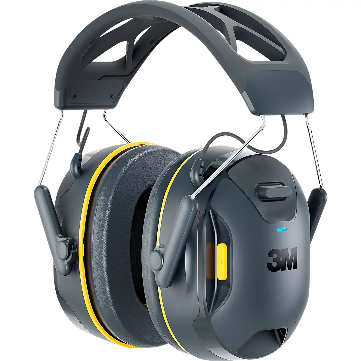 3M Kapselgehörschutz WorkTunes Connect, elektronisch, wasserbeständig, Bluetooth/USB-C, SNR 33 dB, bis 40 h, Lautstärkeregelung, Akkubetrieb