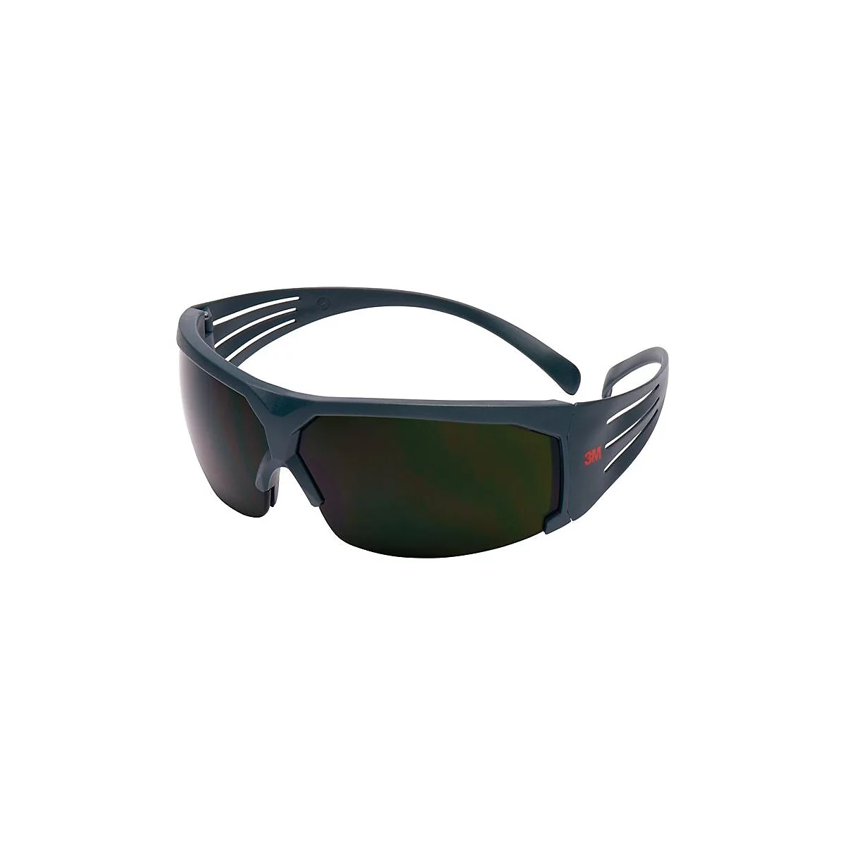 3M lasbril SecureFit SF600, EN 166, grijze veren, groene lens IR 5.0, polycarbonaat