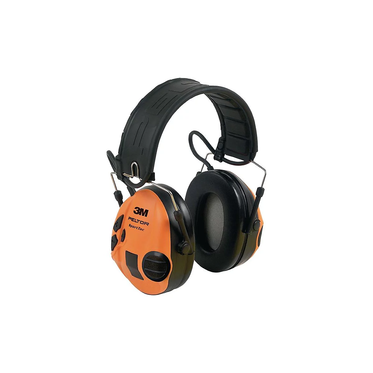 3M PELTOR SportTac oorkappen, jacht, EN 352-1, SNR 26 dB, audio-ingang, oranje/groen