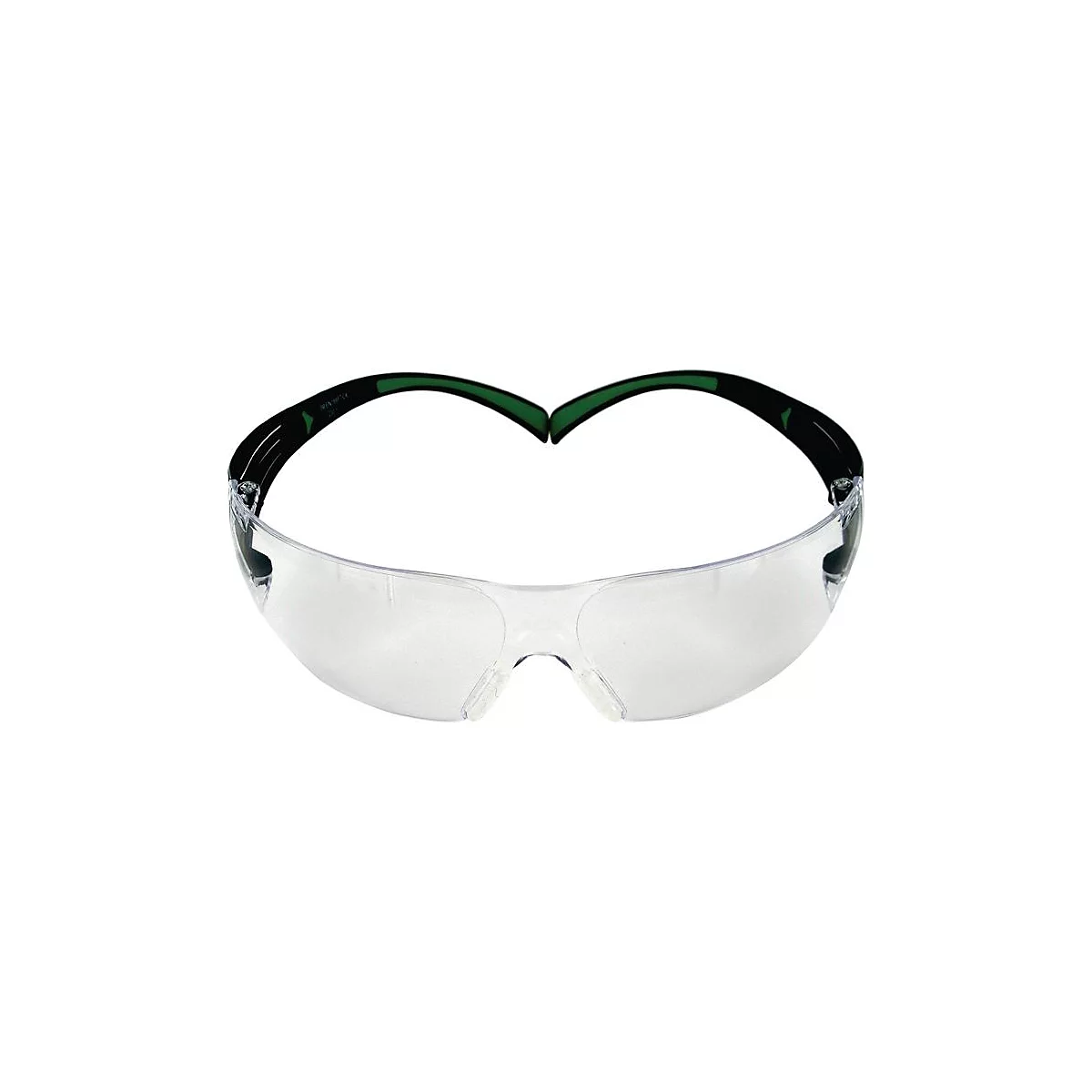 3M Schutzbrille SecureFit SF400, EN 166, EN 172, Bügel schwarz, Schläfendruckverteilung, gepolsterte Bügelenden