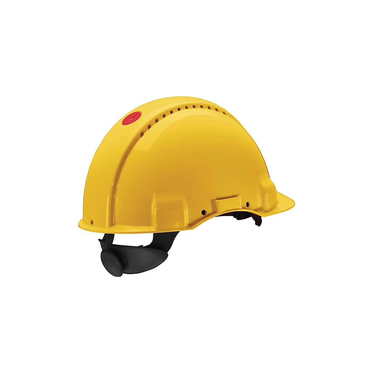 3M Schutzhelm G3000, gelb, ABS, EN 397, mit Uvicator Sensor, 4-Punkt-Gurtband, Drehverschluss, Kopfumfang 53-62 cm