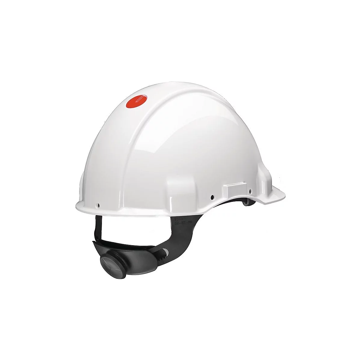 3M Schutzhelm G3000, weiß, ABS, EN 397, mit Uvicator Sensor, 4-Punkt-Gurtband, Drehverschluss, Kopfumfang 53-62 cm