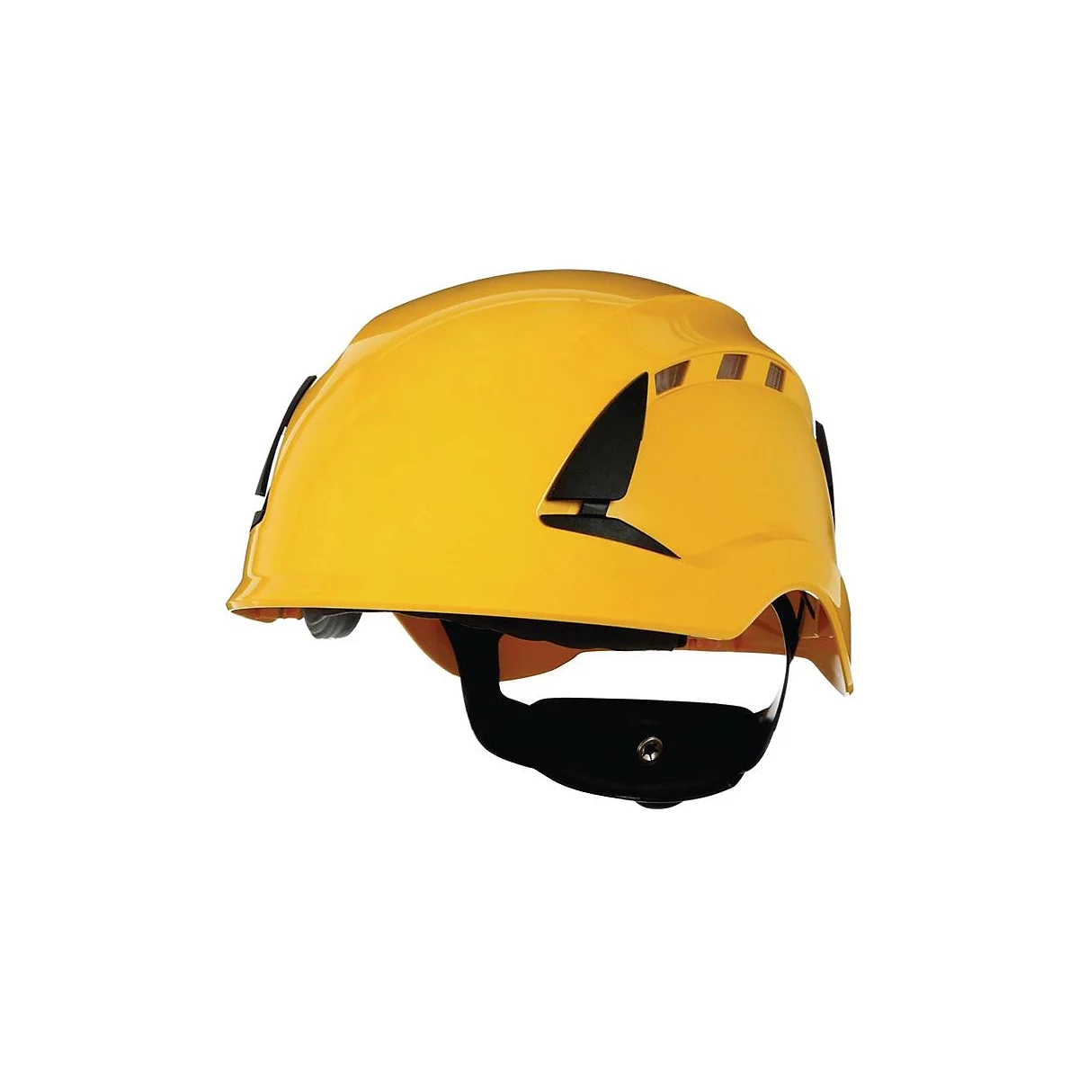 3M Schutzhelm SecureFit X5502V-CE, gelb, UV-stabilisiertes ABS, EN 397, 4-Punkt-Ratschenverschluss, Kopfumfang 50-63 cm