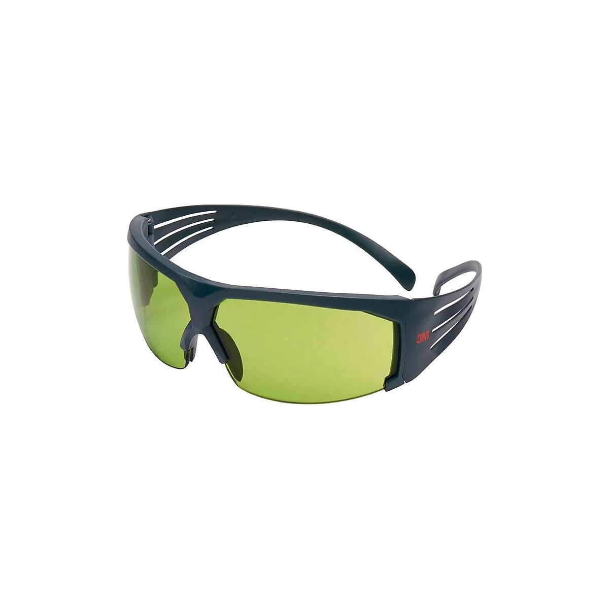 3M SecureFit SF600 lasbril, EN 166, grijze veren, groene IR1.7 lens, polycarbonaat