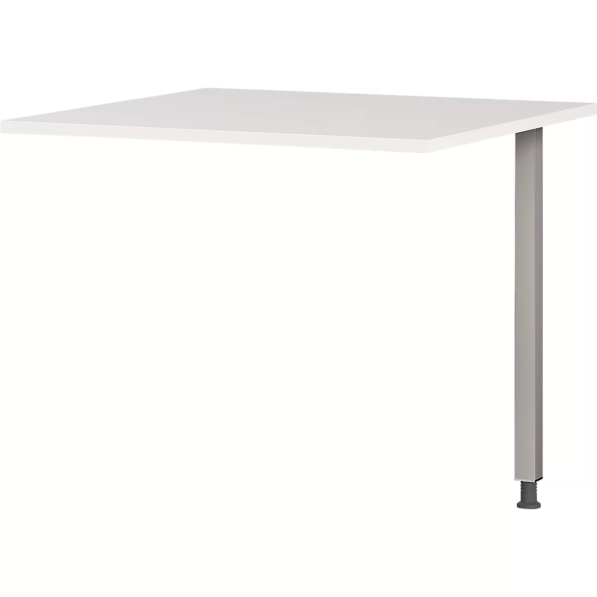 4-tlg. Büromöbelset Profi 2.0, Schreibtisch-Winkelkombination, inkl. Rollcontainer mit 4 Schubladen, silber/graphit/lichtgrau
