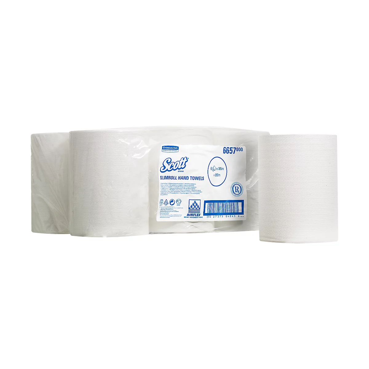 6667  Kimberly Clark Scott Rolled White Paper Towel, 198 x 200mm