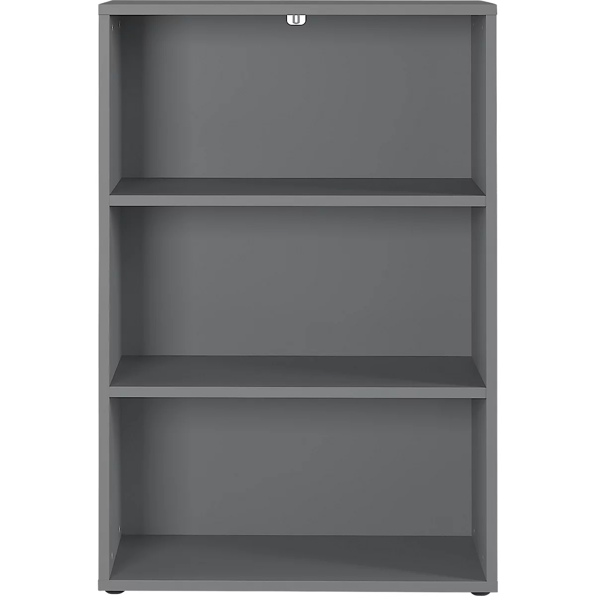 Aalborg archiefplank, 2 verstelbare legborden, meubelglijders, spaanplaat met melamine coating, B 800 x D 400 x H 1200 mm, grafiet