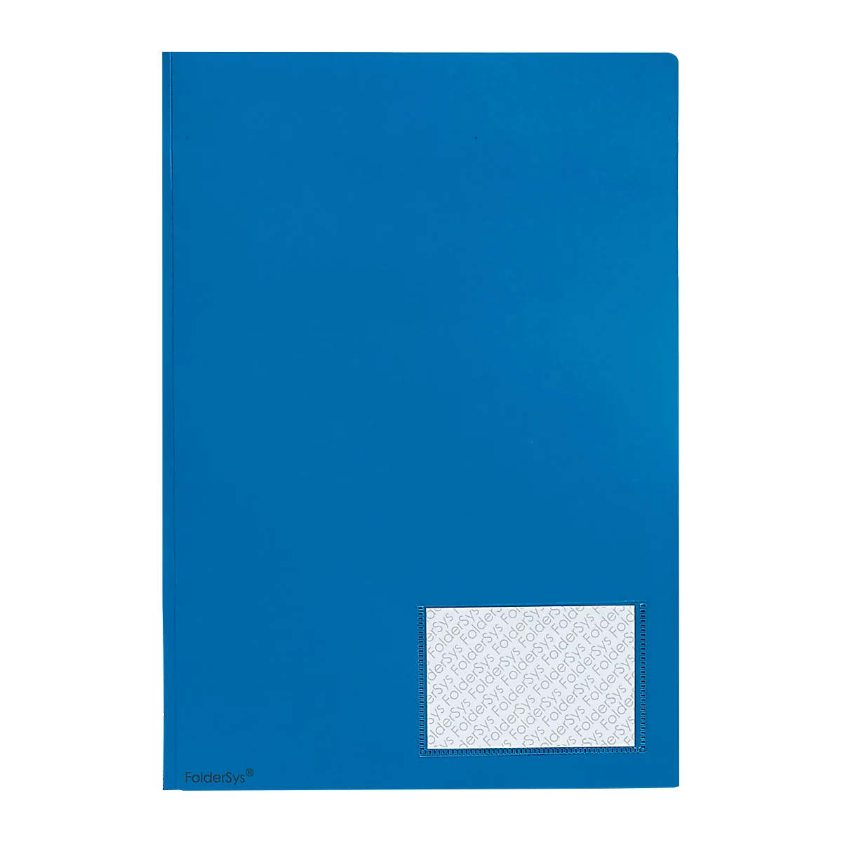 Aanbiedingsmap FolderSys, A4, 4 zakken, visitekaartzakje, polypropyleen, blauw, 10 stuks