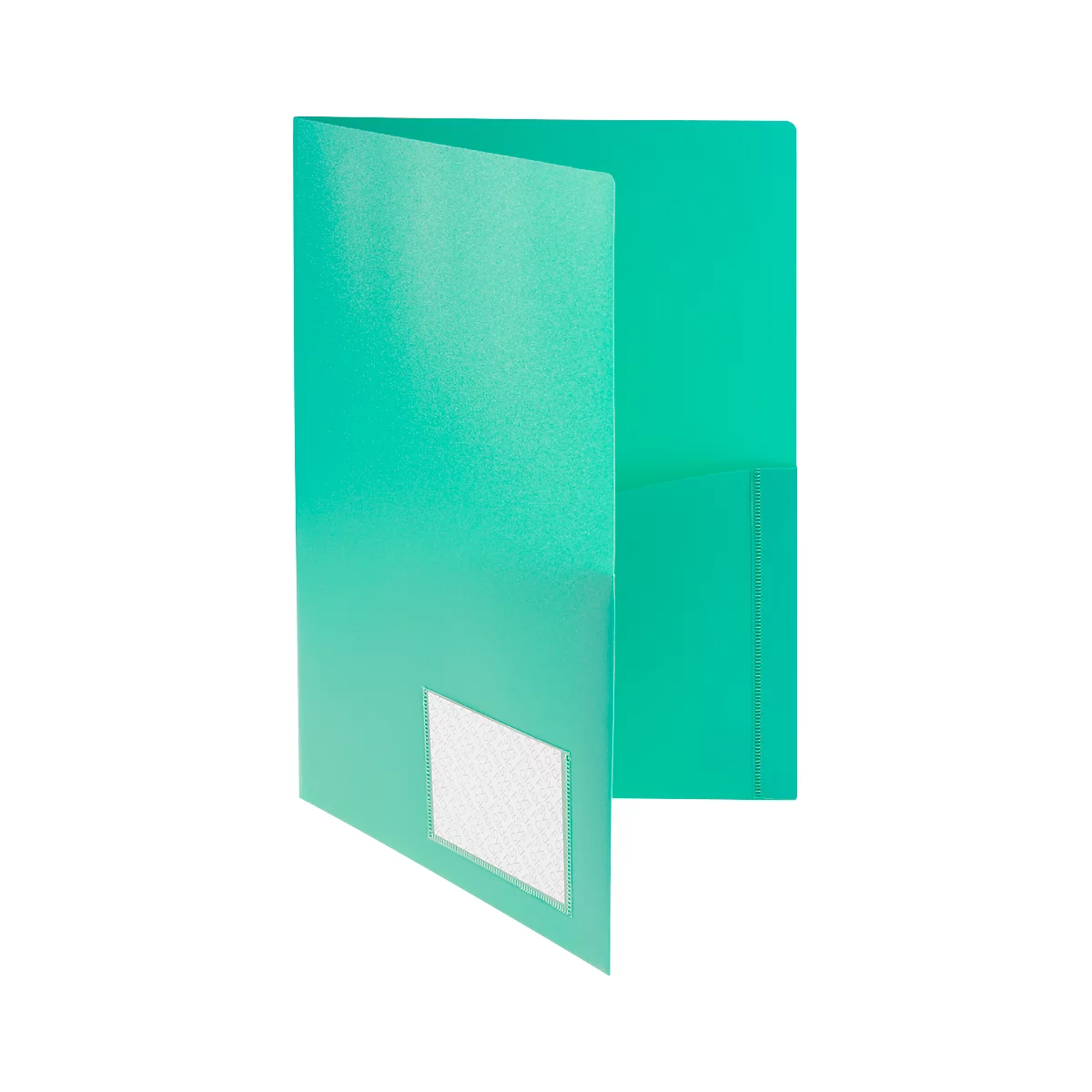 Aanbiedingsmap FolderSys, A4, 4 zakken, visitekaartzakje, polypropyleen, groen, 10 stuks