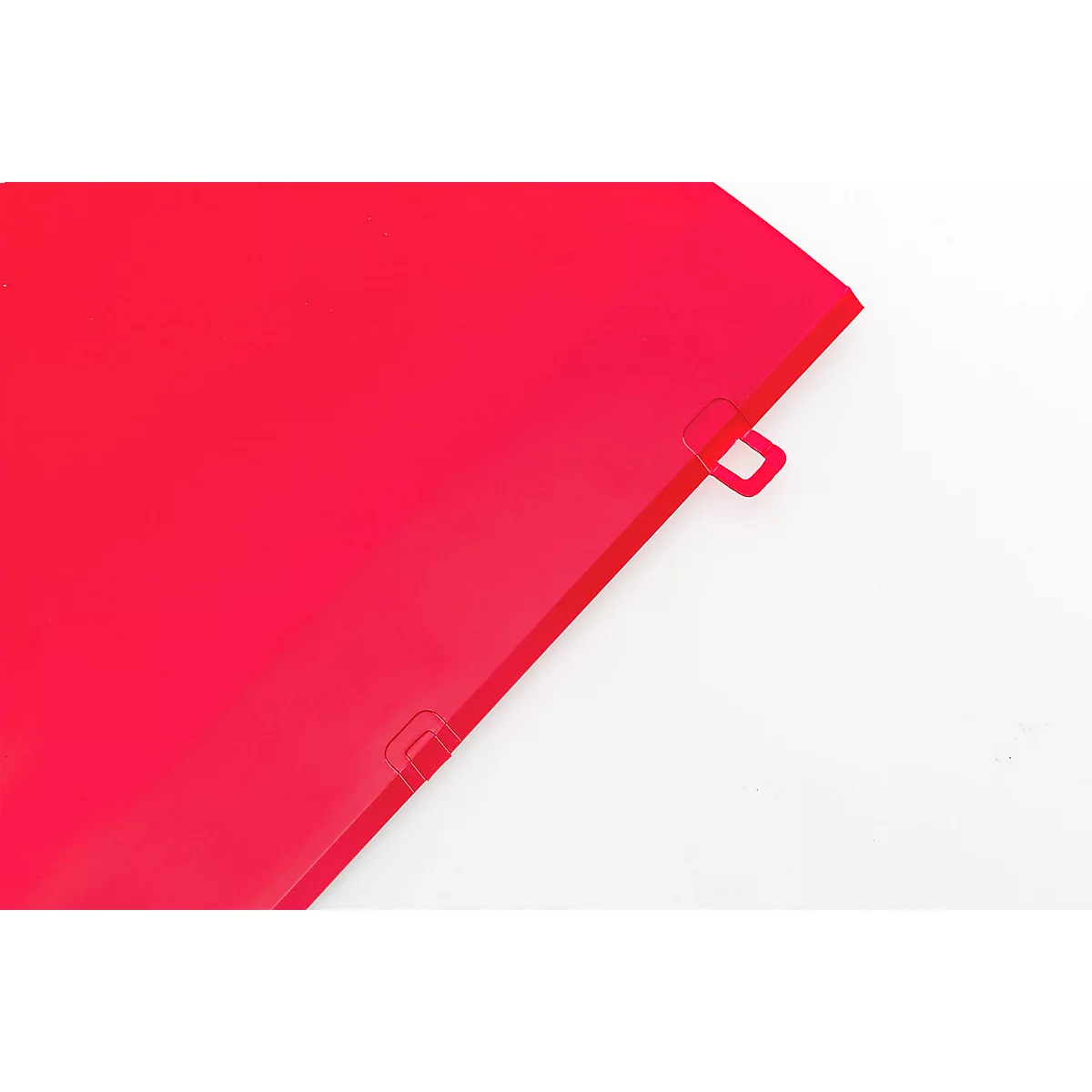 Aanbiedingsmap FolderSys, A4, 4 zakken, visitekaartzakje, polypropyleen, rood, 10 stuks