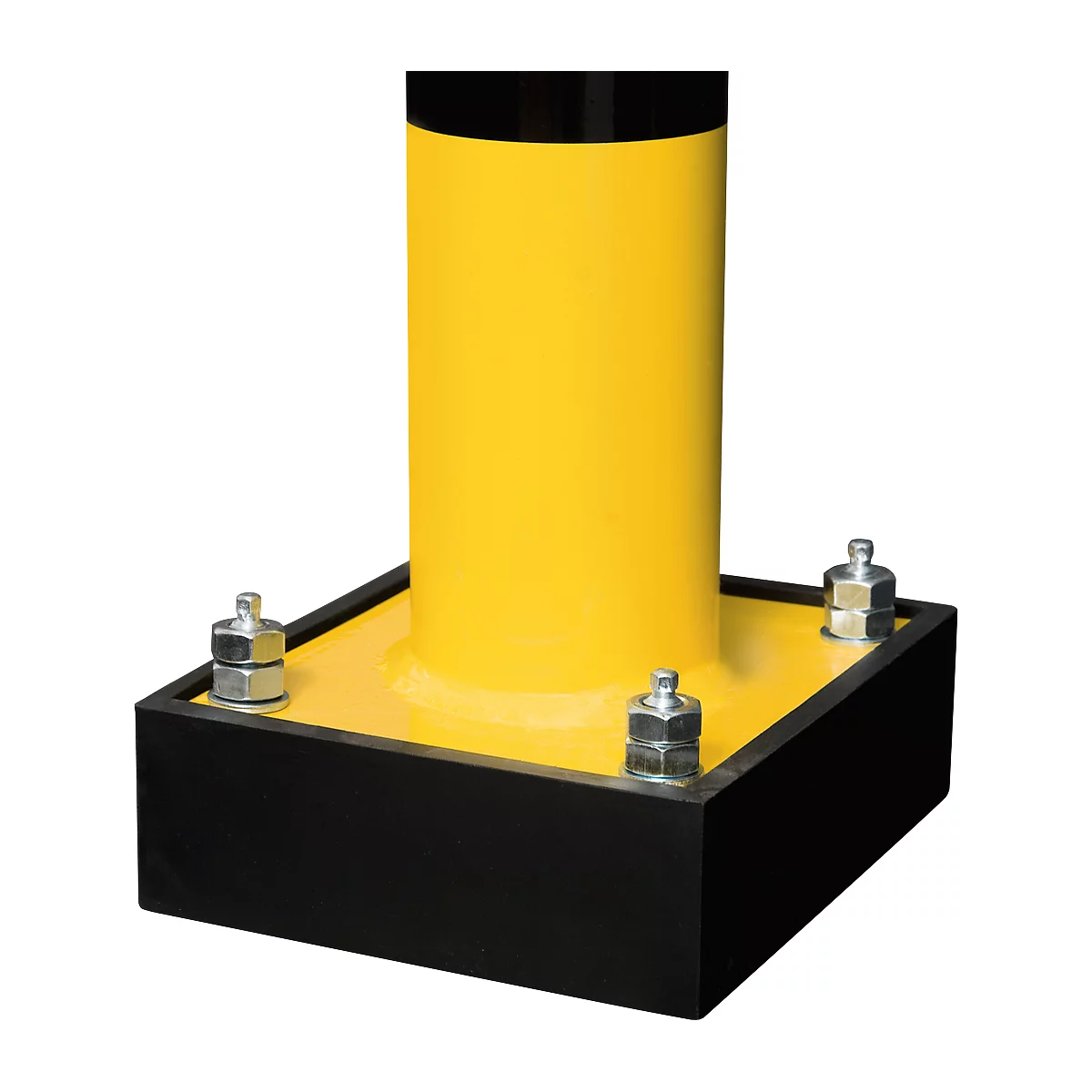 Aanrijdbeveiliging beschermbeugel SWING, binnengebruik, 640 x 2000 mm, geel/zwart