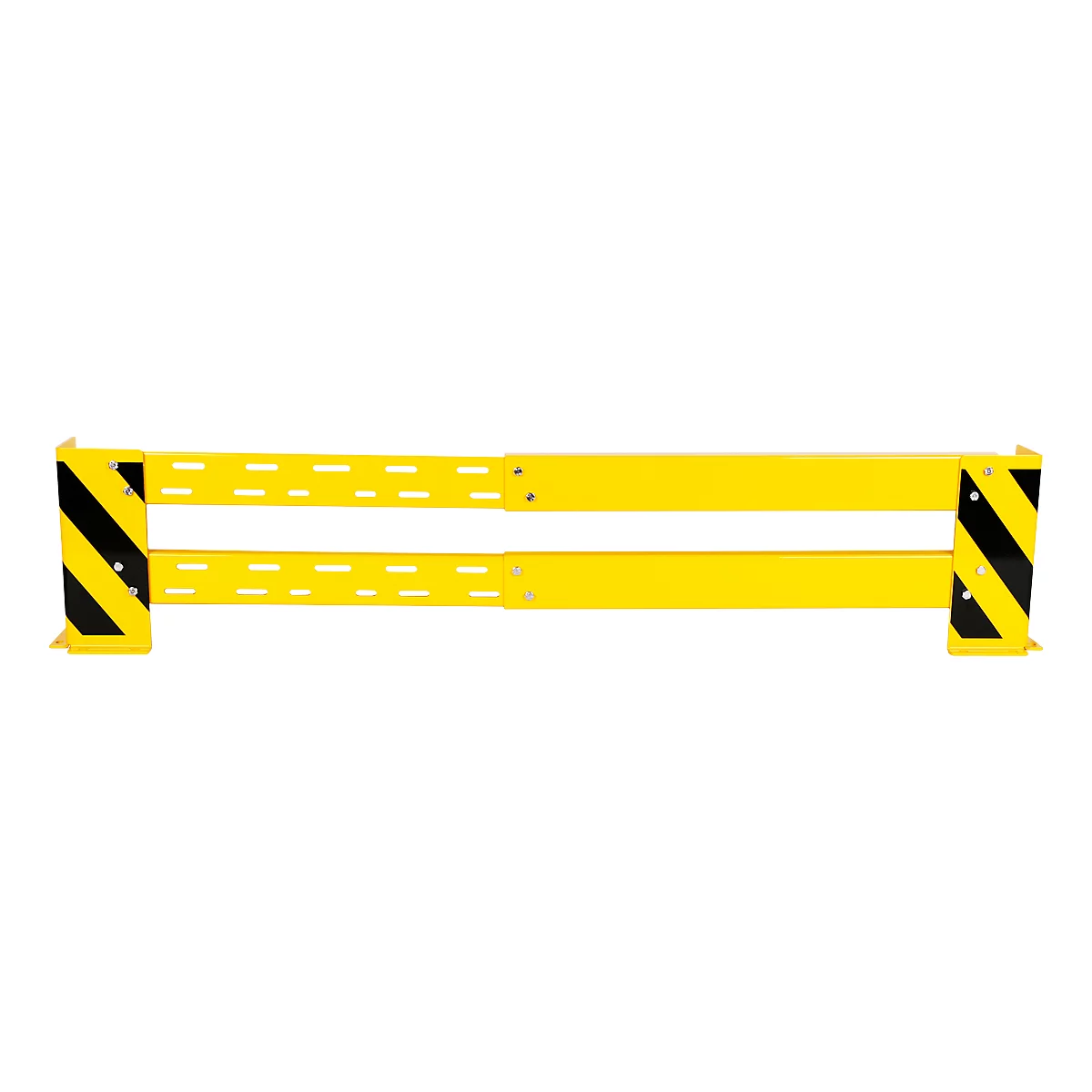 Aanrijdbeveiling-railing met hoekbeschermers, variabel 1150-2030