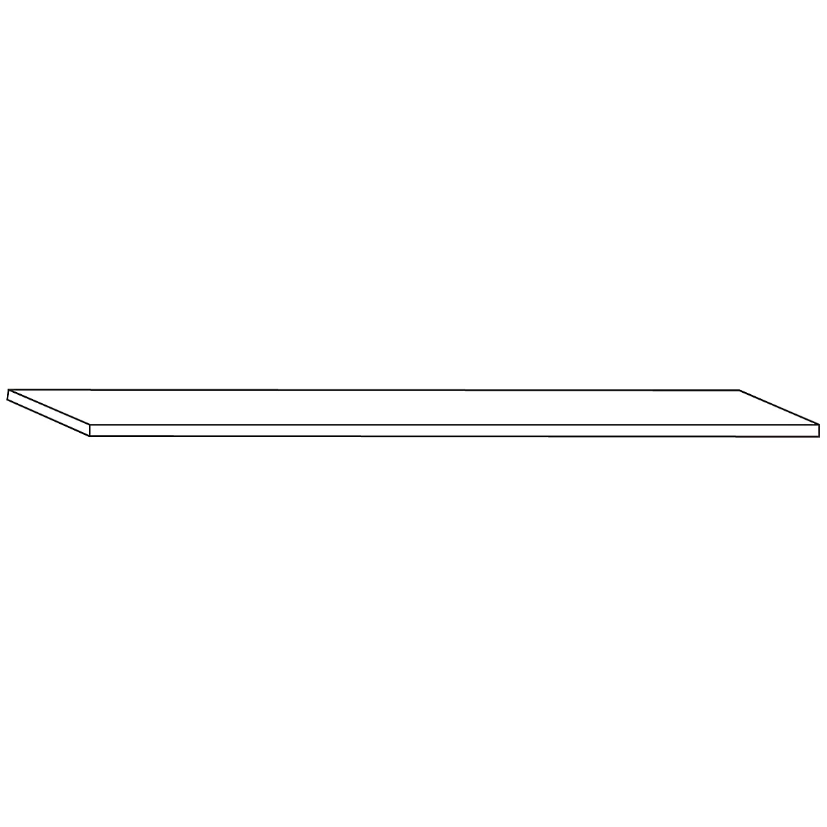 Abdeckplatte, B 2004 x T 400 mm, Buche-Dekor