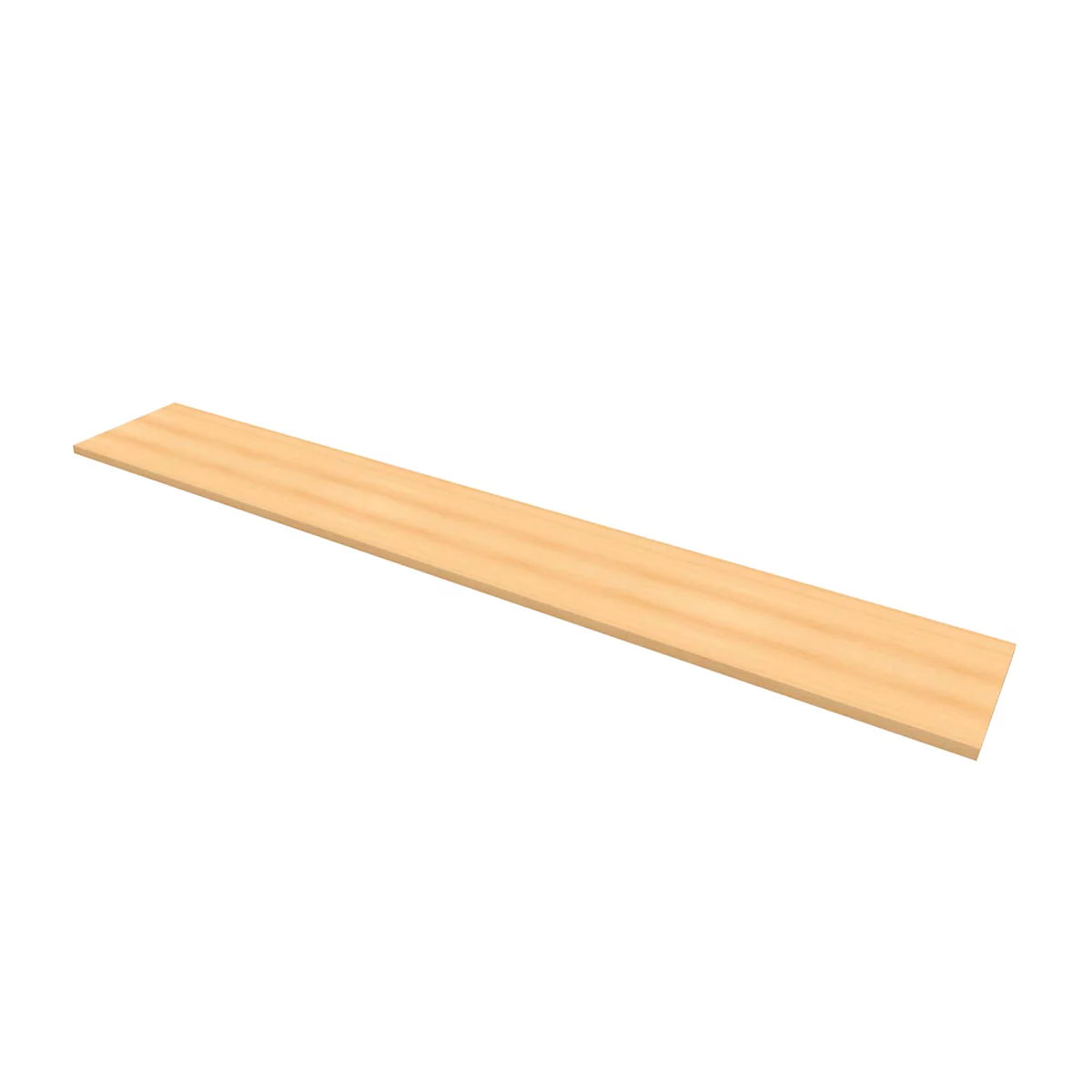 Abdeckplatte PHENOR, breit, H 30 x B 2580 x T 430 mm, Buche-Dekor