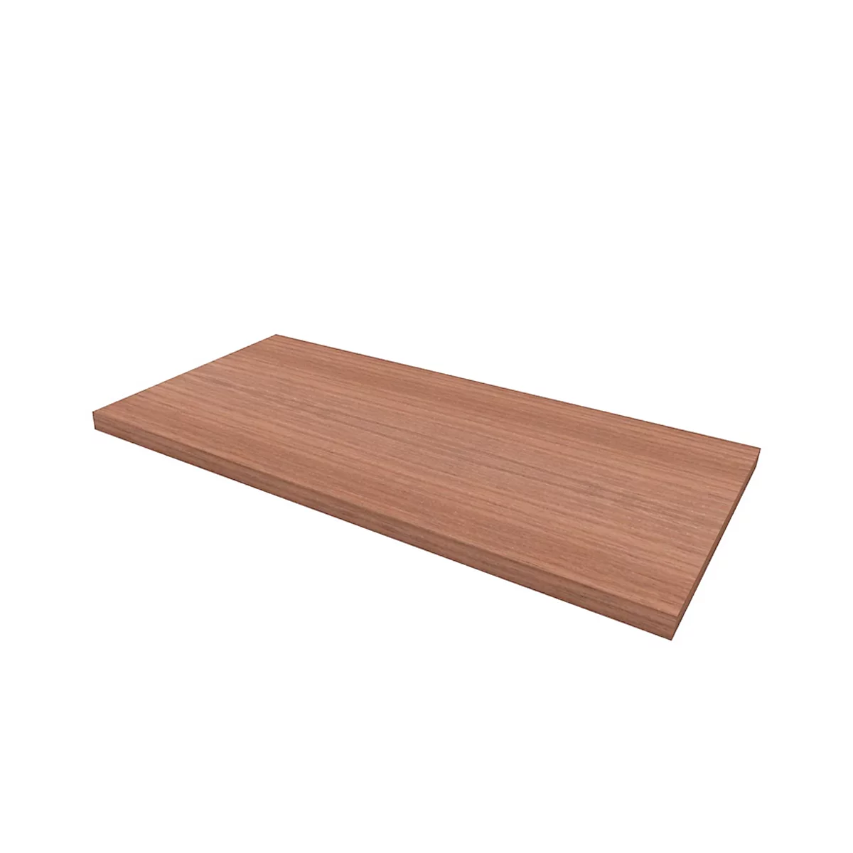 Abdeckplatte schmal, H 30 x B 860 x T 430 mm, Nuss Canaletto-Dekor