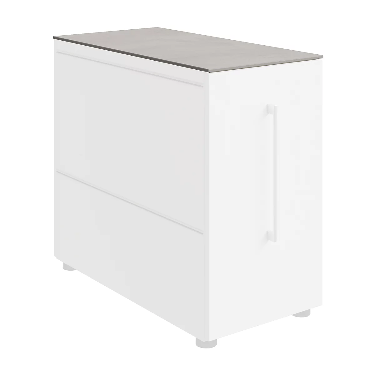 Abdeckplatte SOLUS PLAY, f. Container m. Auszug SOLUS PLAY, B 800 x T 400 mm, Ceramic grey