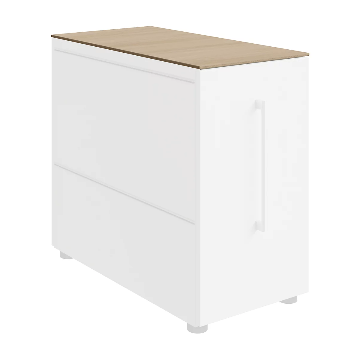 Abdeckplatte SOLUS PLAY, f. Container m. Auszug SOLUS PLAY, B 800 x T 400 mm, Kirsche Romana