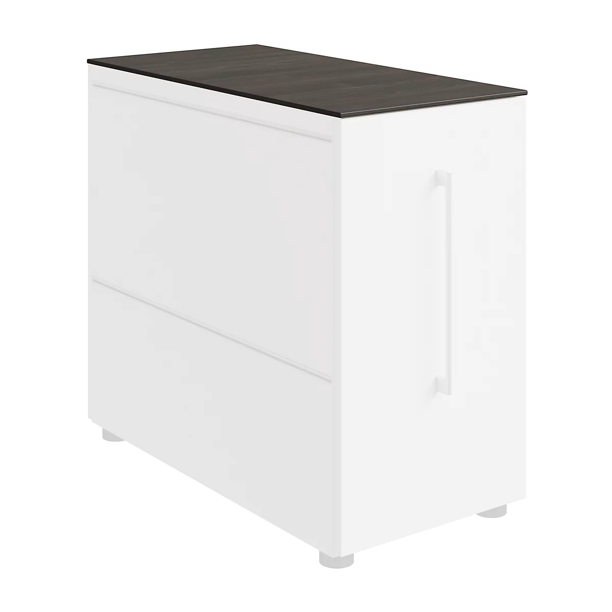 Abdeckplatte SOLUS PLAY, f. Container m. Auszug SOLUS PLAY, B 800 x T 400 mm, Mooreiche