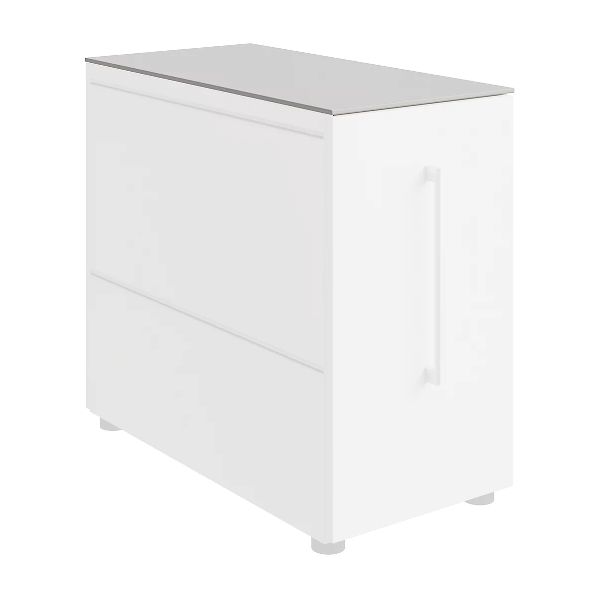 Abdeckplatte SOLUS PLAY, f. Container m. Auszug SOLUS PLAY, B 800 x T 400 mm, weiß