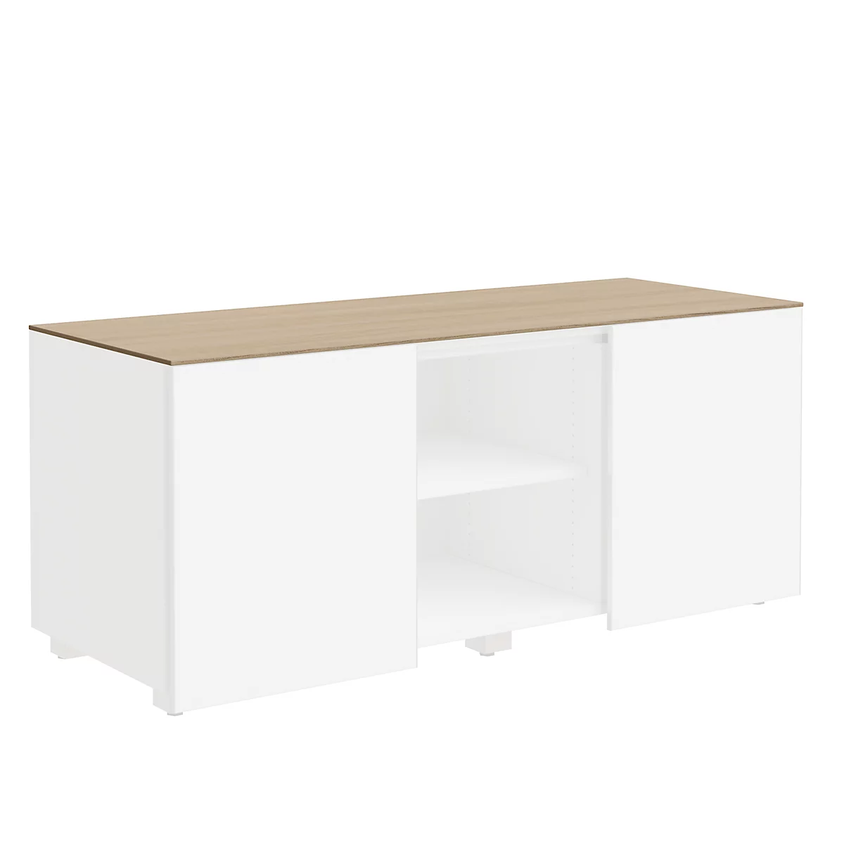 Abdeckplatte SOLUS PLAY, f. Multicontainer SOLUS PLAY, B 1350 x T 523 mm, Kirsche Romana