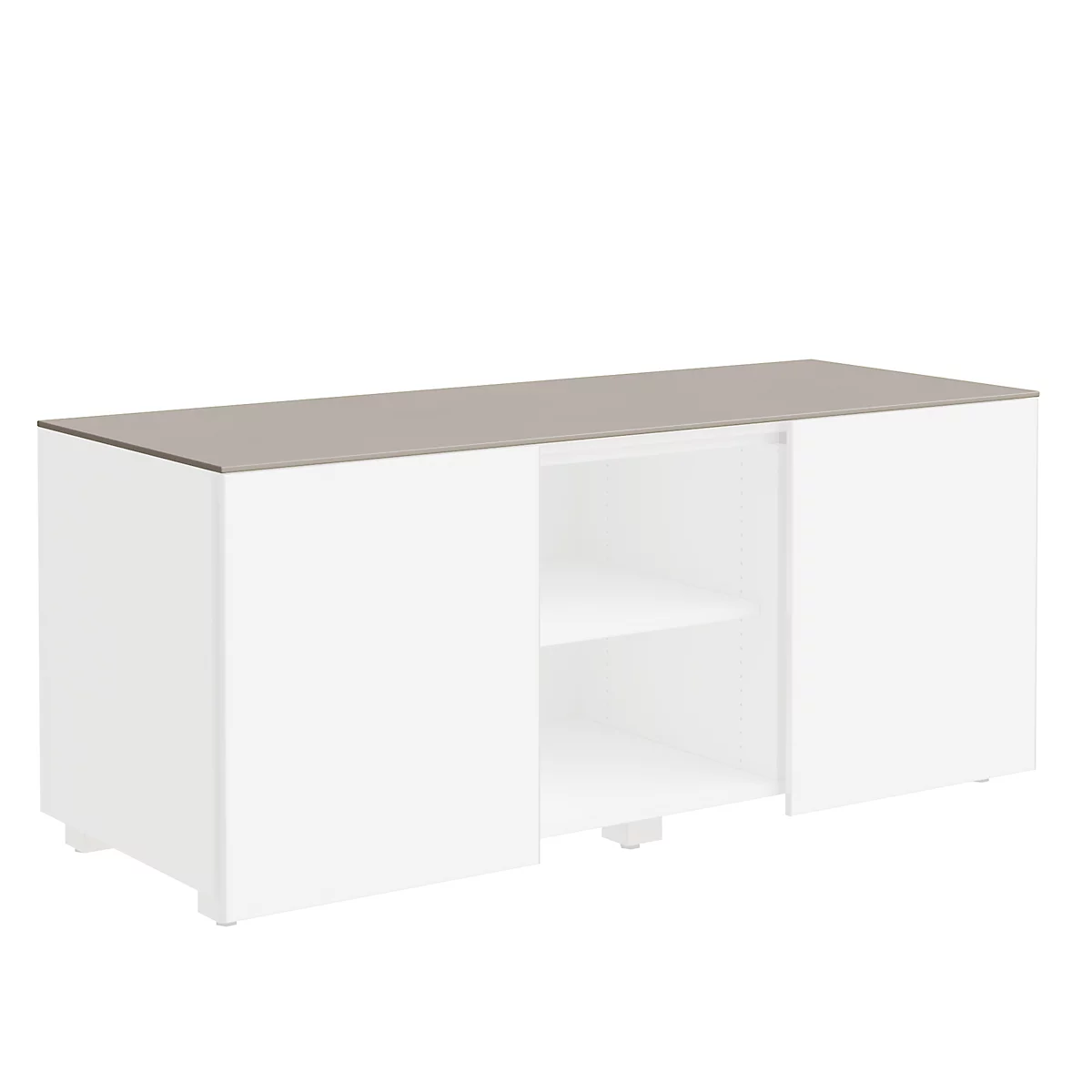 Abdeckplatte SOLUS PLAY, f. Multicontainer SOLUS PLAY, B 1350 x T 523 mm, Stone grey