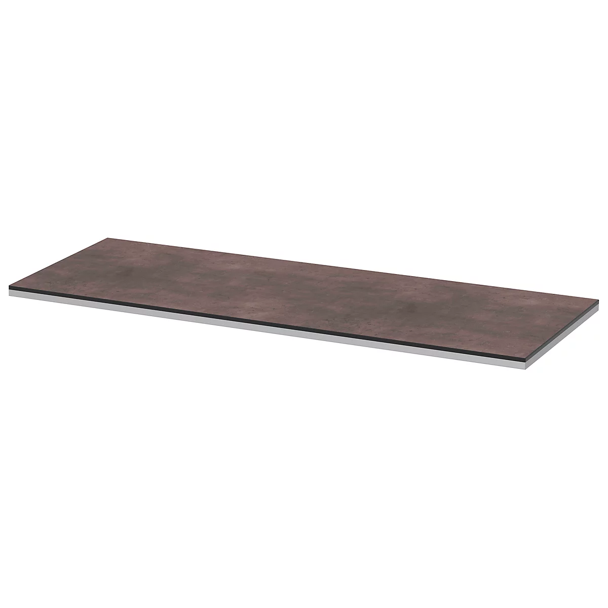 Abdeckplatte TEQSTYLE, Kanten 2-farbig, B 1200 mm, Quarzit