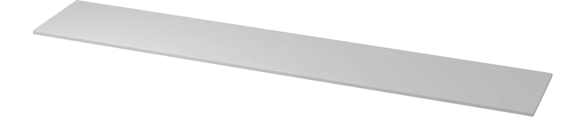 Abdeckplatte TOPAS LINE, für Regale und Schränke, B 2405 mm, lichtgrau