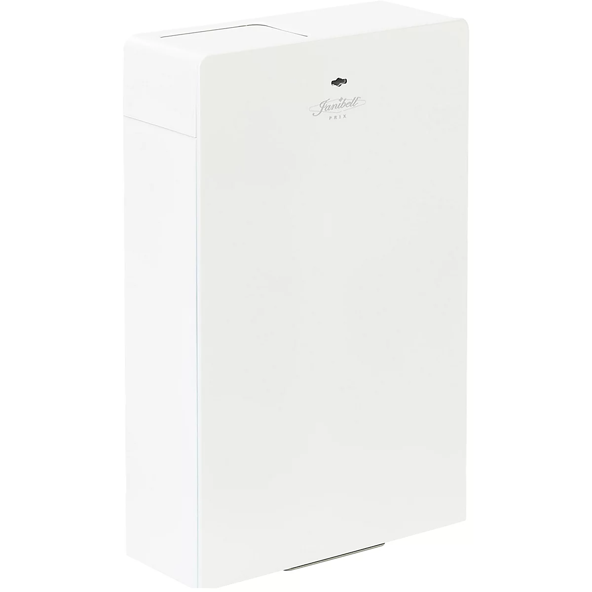 Abfallbehälter Janibell Prix Sanitär, 7,6 l, mit Sensor, eingebautes Müllsacksystem, B 264 x T 100 x H 404 mm, weiß