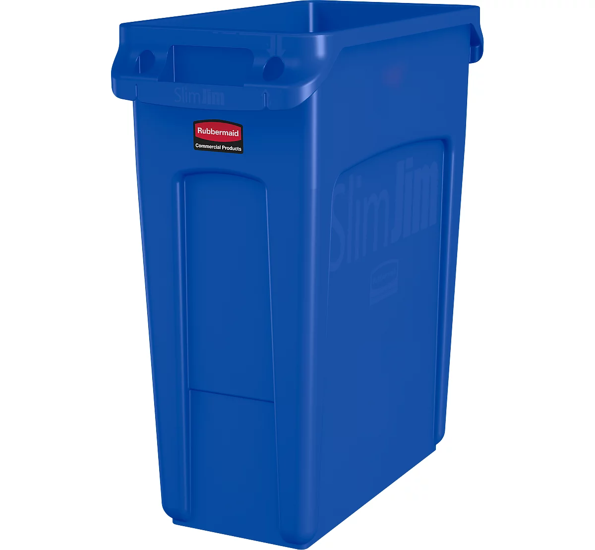 Abfallbehälter Slim Jim®, Kunststoff, Fassungsvermögen 60 Liter, blau