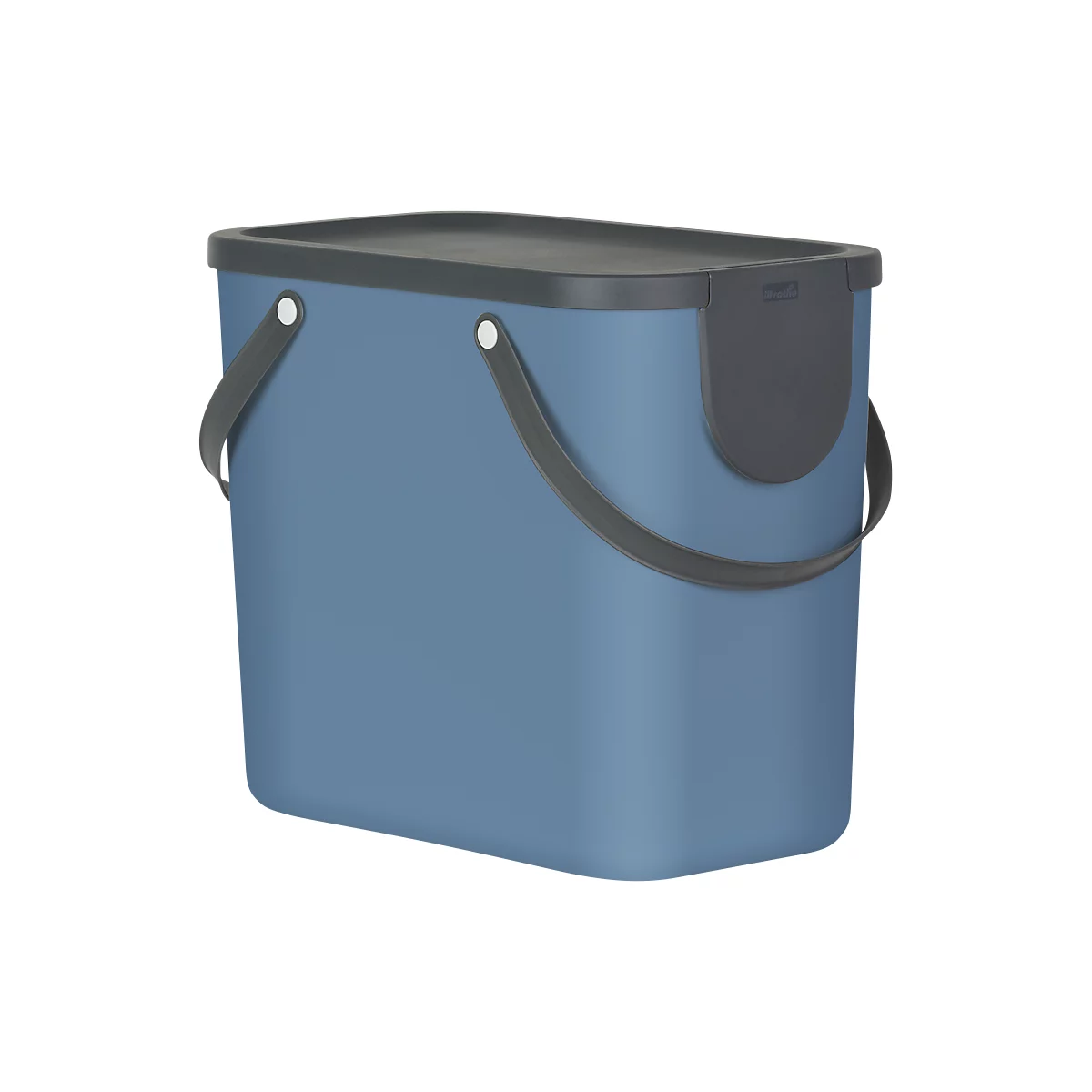 Abfalleimer Rotho ALBULA, Recycling-System, 25 l, stapelbar, Kunststoff (BPA-frei), horizon blau