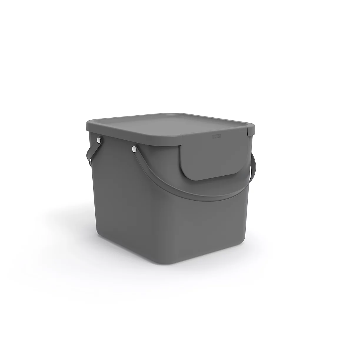 Abfalleimer Rotho ALBULA, Recycling-System, 40 l, stapelbar, Kunststoff (BPA-frei), anthrazit