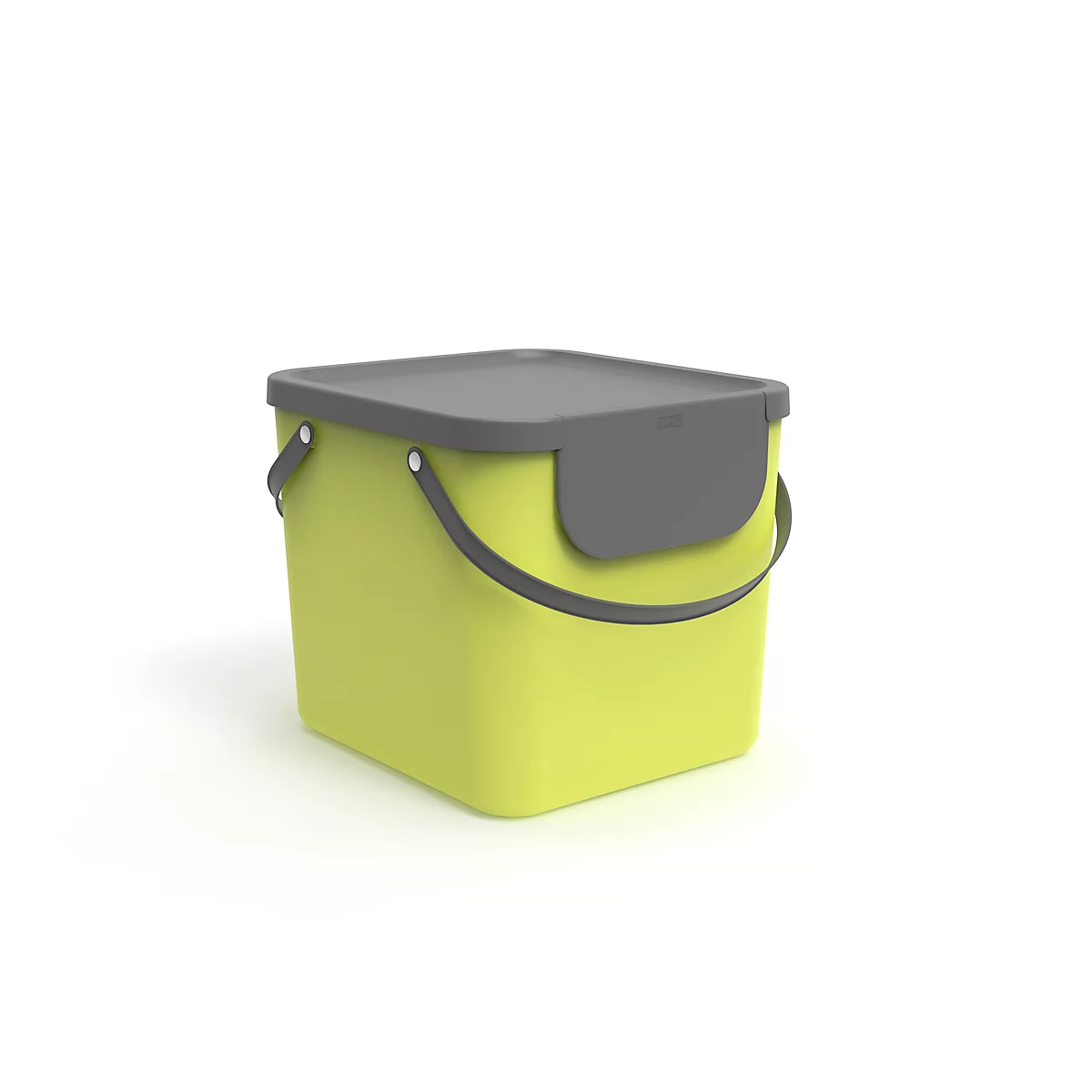 Abfalleimer Rotho ALBULA, Recycling-System, 40 l, stapelbar, Kunststoff (BPA-frei), lime grün