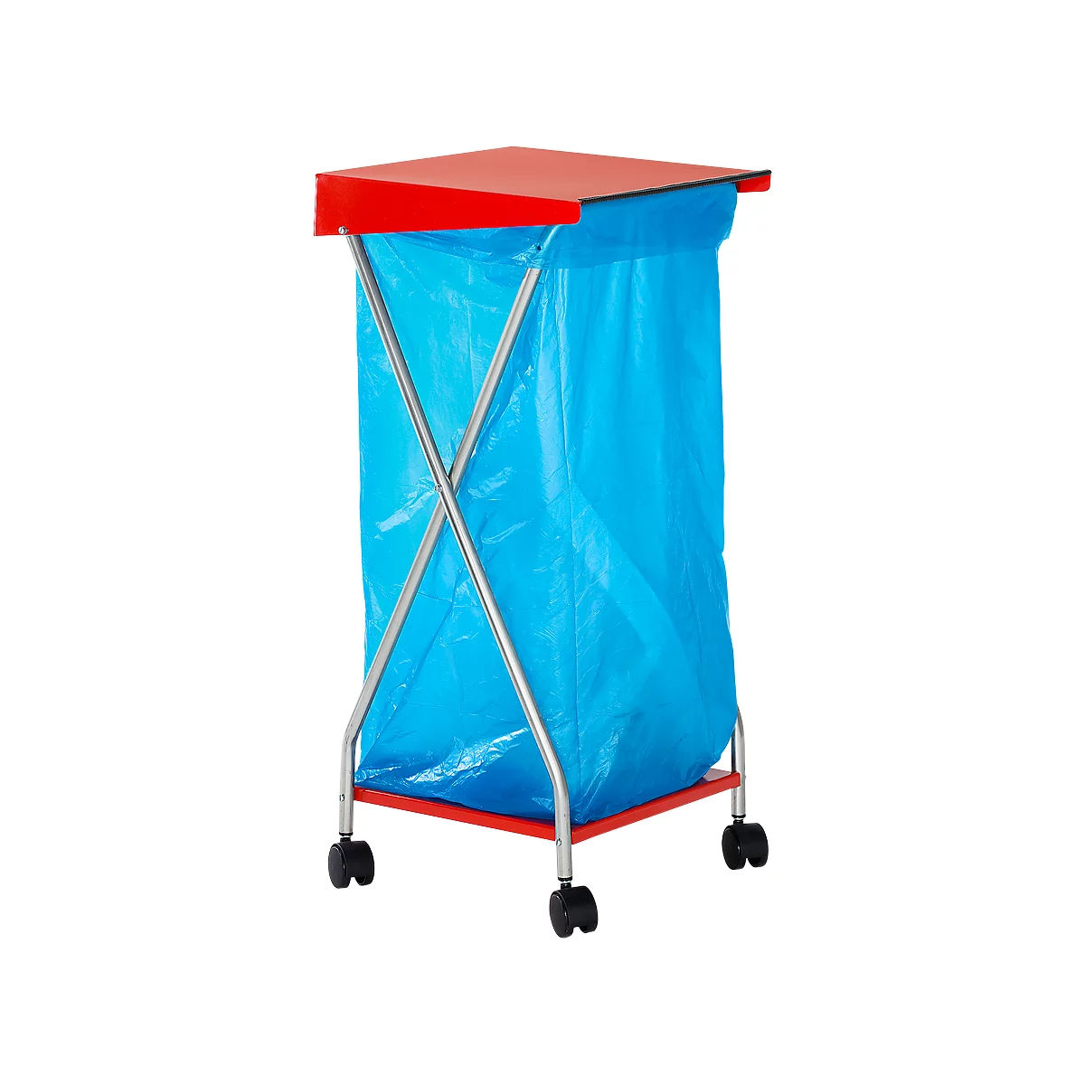 Abfallsammler mit 4 Rollen