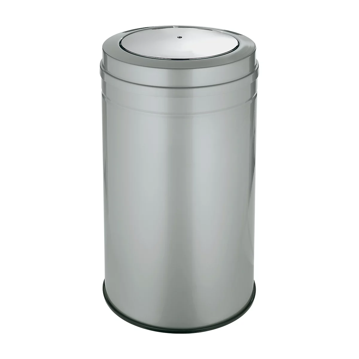 Abfallsammler mit Swing-Deckel, silber