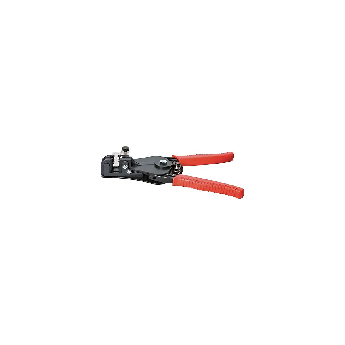 Abisolierzange L.180mm schwarz lack.Ku.-Überzug m.Öffnungsf.KNIPEX