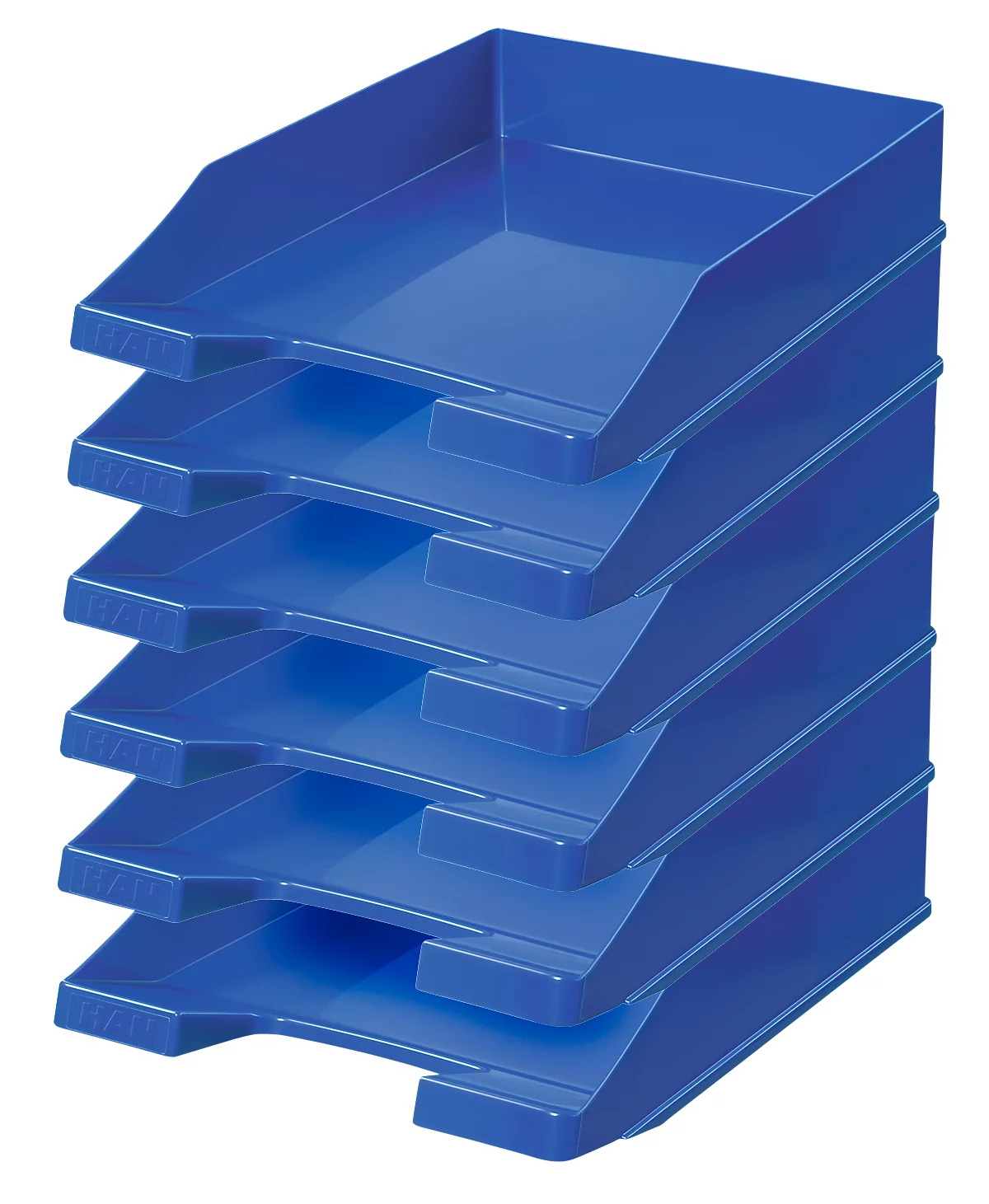 Ablagekorb HAN Klassik, DIN C4, Kunststoff, 6 Stück, blau