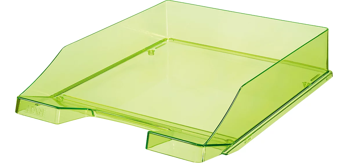 Ablagekorb HAN Klassik, DIN C4, Kunststoff, 6 Stück, grün-transparent