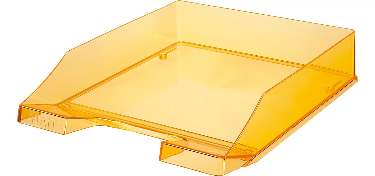 Ablagekorb HAN Klassik, DIN C4, Kunststoff, 6 Stück, orange-transparent