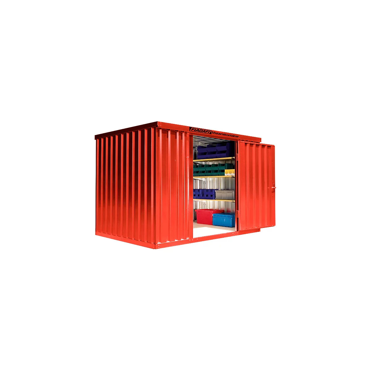 Abri à matériaux MC 1300, laqué, livré monté, avec plancher en bois