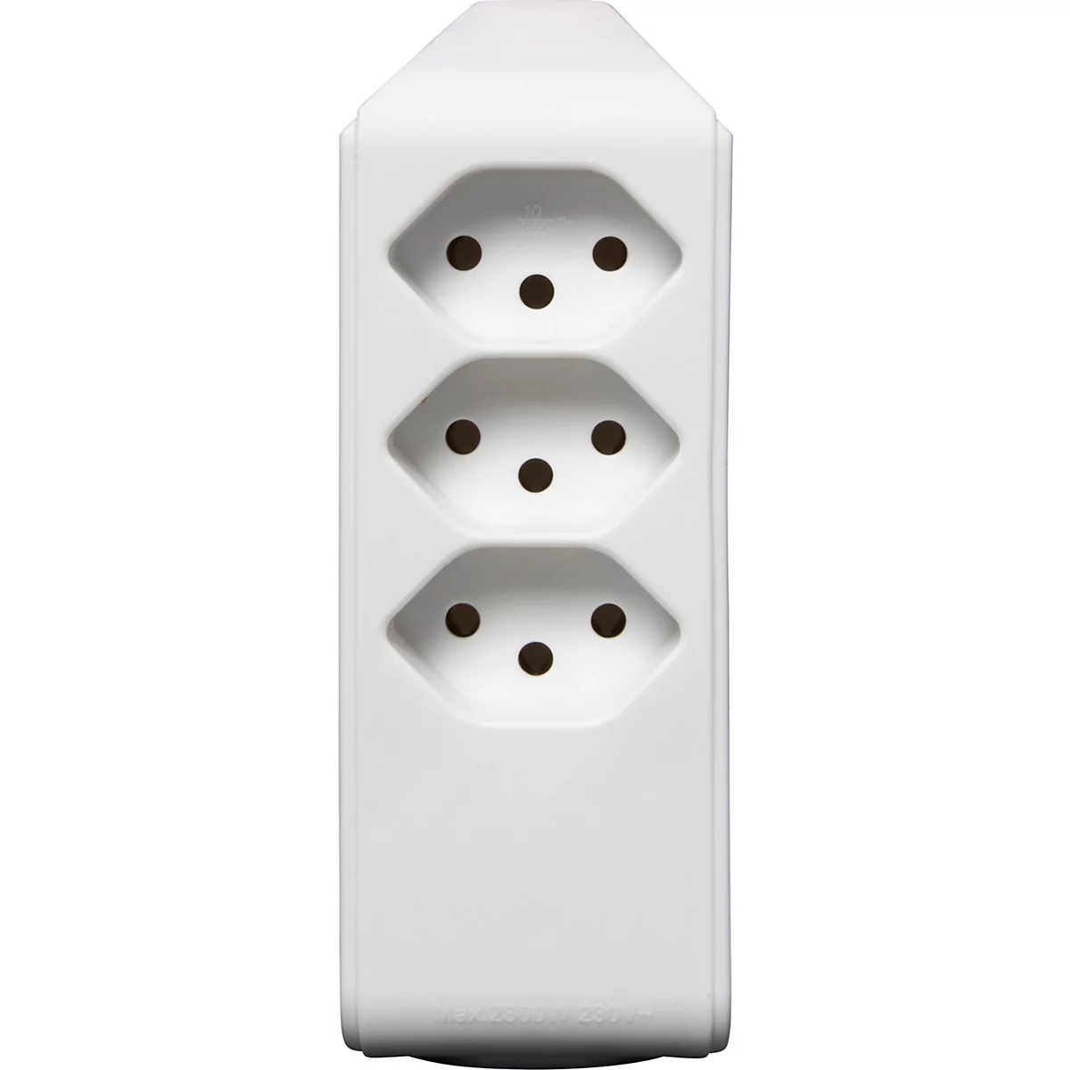 Abzweigstecker brennenstuhl® cleverLINE, 3+1-fach, um 300° drehbar, ohne Aufhänger, IP20, Kunststoff, weiss