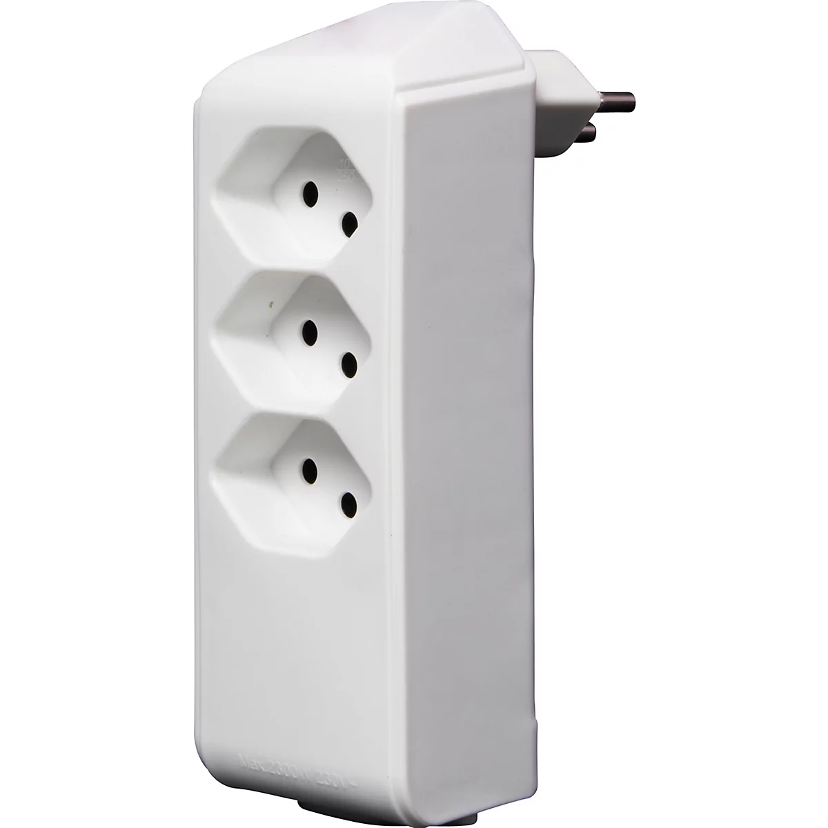 Abzweigstecker brennenstuhl® cleverLINE, 3+1-fach, um 300° drehbar, ohne Aufhänger, IP20, Kunststoff, weiss