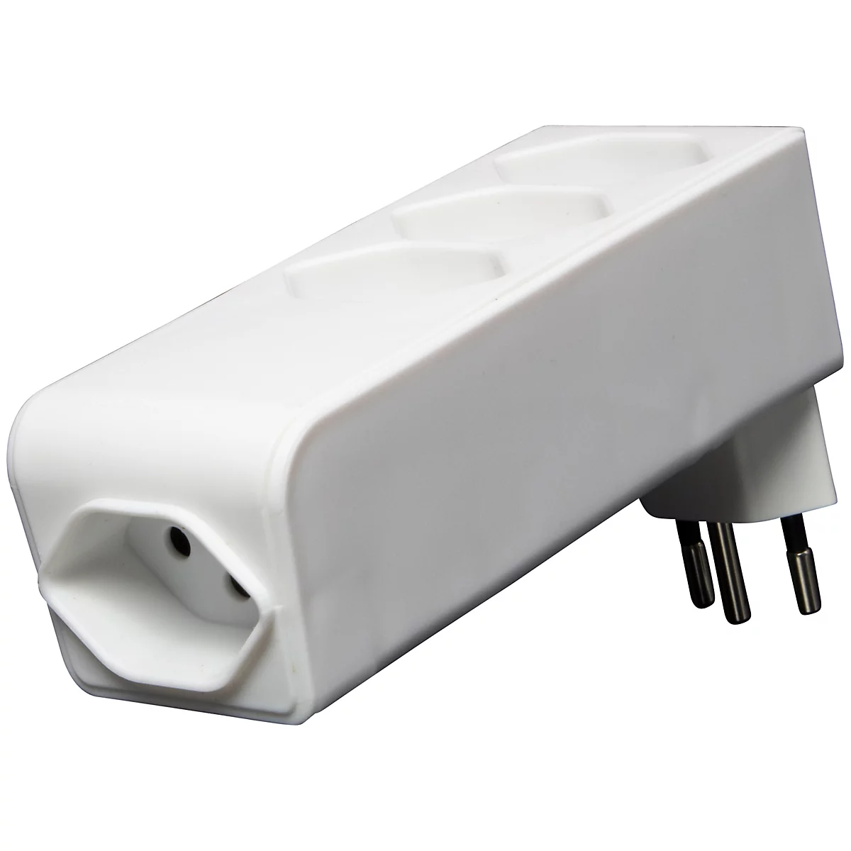 Abzweigstecker brennenstuhl® cleverLINE, 3+1-fach, um 300° drehbar, ohne Aufhänger, IP20, Kunststoff, weiss