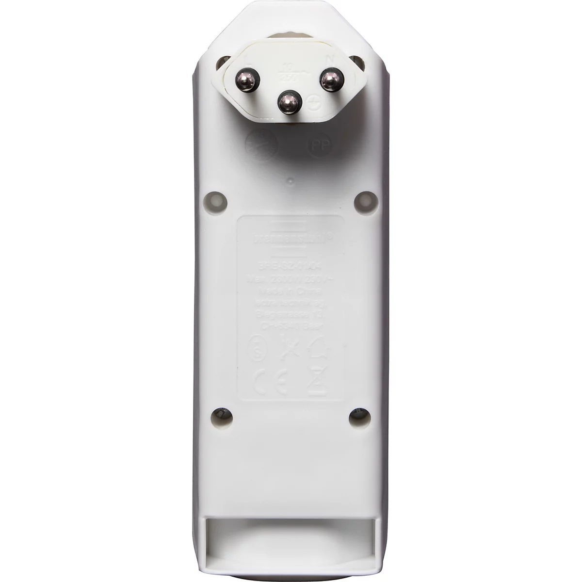Abzweigstecker brennenstuhl® cleverLINE, 3+1-fach, um 300° drehbar, ohne Aufhänger, IP20, Kunststoff, weiss