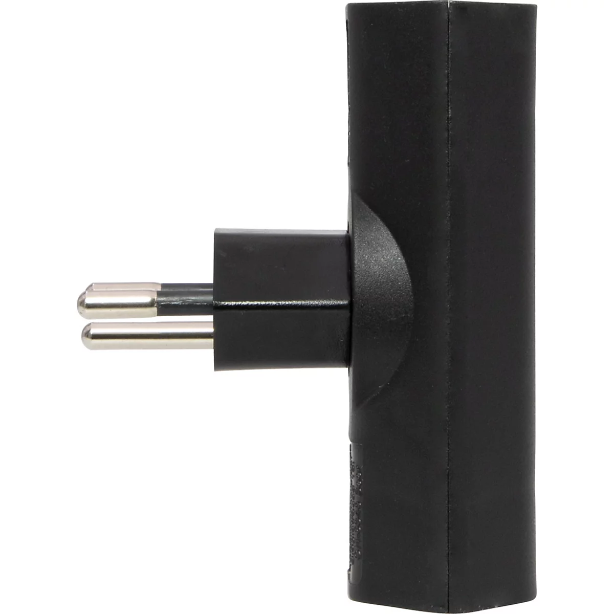 Abzweigstecker brennenstuhl® cleverLINE, extraflach, 2-fach, um 300° drehbar, ohne Aufhänger, IP20, Kunststoff, schwarz