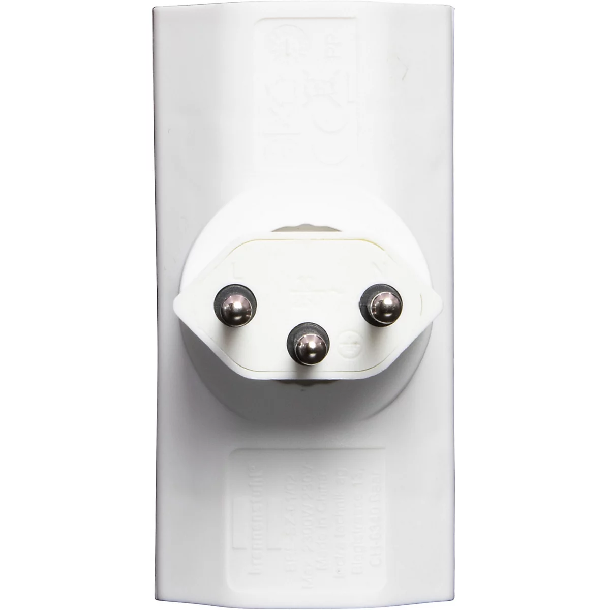 Abzweigstecker brennenstuhl® cleverLINE, extraflach, 2-fach, um 300° drehbar, ohne Aufhänger, IP20, Kunststoff, weiss