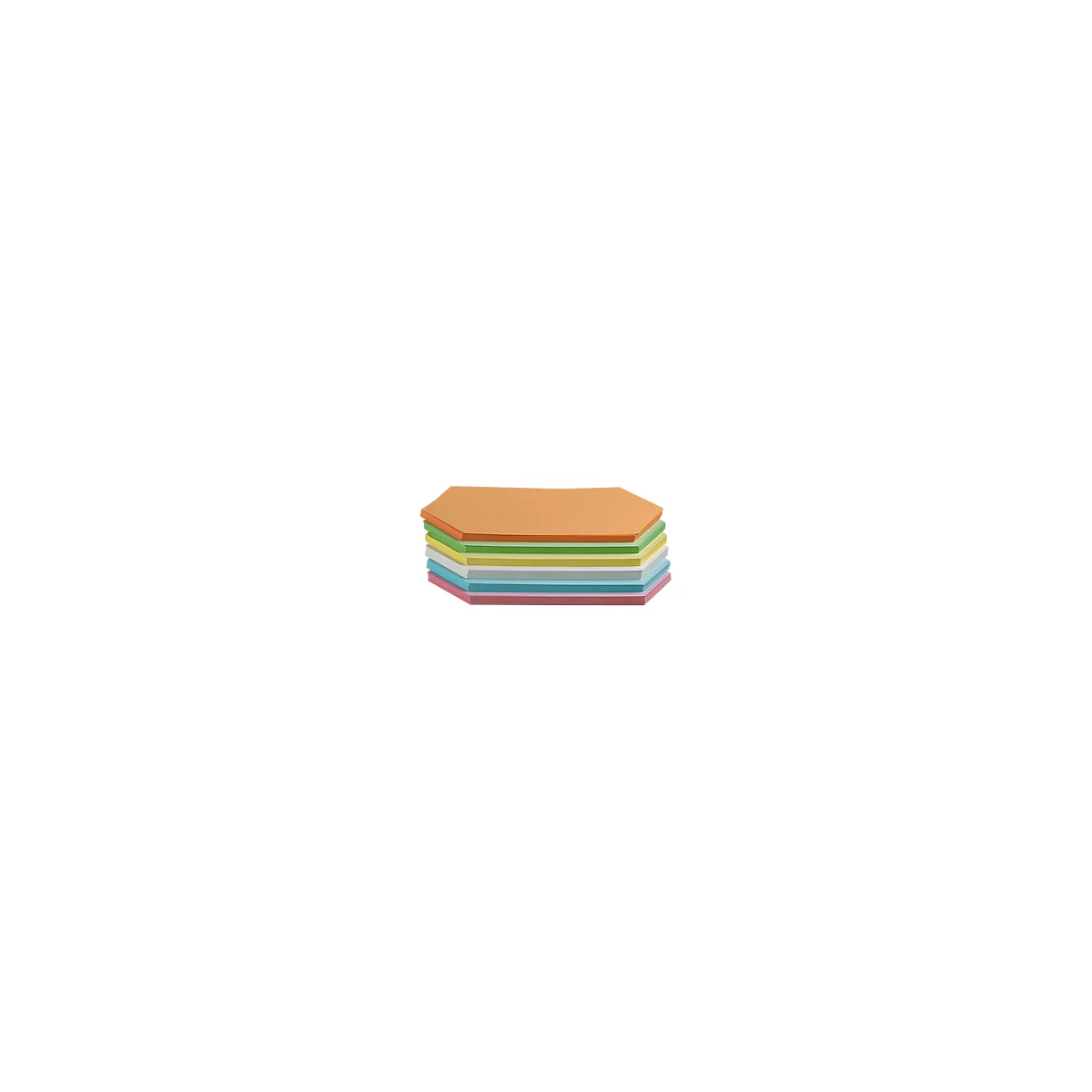 Accessoires pour présentation, forme de losange, 95 x 205 mm, 250 p., coloris assortis