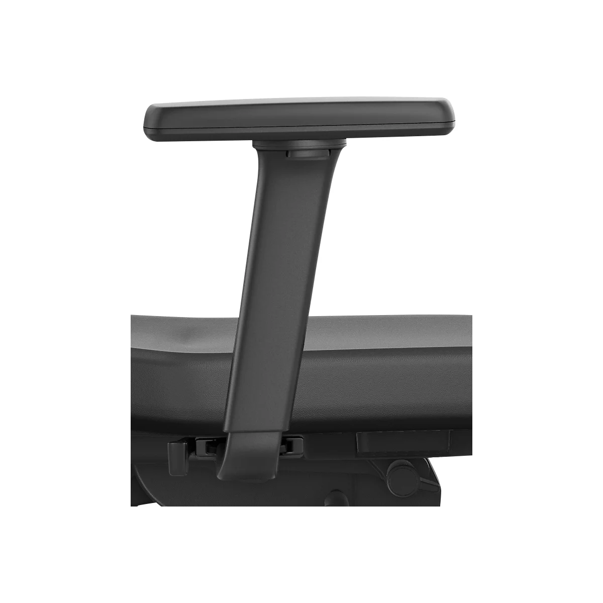 Accoudoirs multifonctions Schäfer Shop Genius, pour chaises de travail Schäfer Shop Genius, 1 paire, réglables en hauteur, en largeur et en profondeur, noir